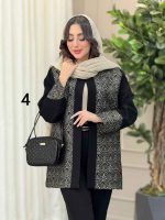 مانتو طرح دار سیمین کد 6219 - تصویر 17