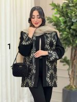 مانتو طرح دار سیمین کد 6219 - تصویر 7