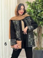 مانتو طرح دار سیمین کد 6219 - تصویر 6