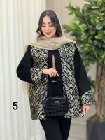 مانتو طرح دار سیمین کد 6219 - تصویر 11