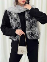 شومیز دو تکه طرح دار کد 6205 - تصویر 7