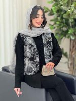 شومیز دو تکه طرح دار کد 6205 - تصویر 3