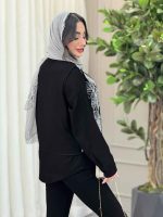 شومیز دو تکه طرح دار کد 6205 - تصویر 6