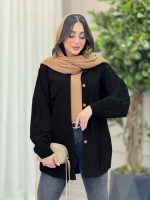 مانتو جیب نما پیله دار کد 6203 - تصویر 5