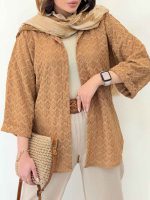 شومیز طرح لوزی سیما کد 6243 - تصویر 3