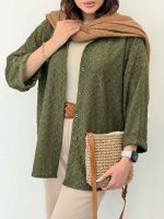 شومیز طرح لوزی سیما کد 6243 - تصویر 5