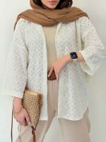 شومیز طرح لوزی سیما کد 6243 - تصویر 4