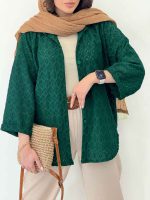 شومیز طرح لوزی سیما کد 6243 - تصویر 6