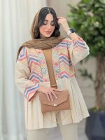 مانتو پیله دار شکوفه کد 6238 - تصویر 12