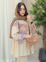 مانتو پیله دار شکوفه کد 6238 - تصویر 10