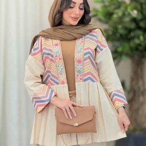مانتو پیله دار شکوفه کد 6238