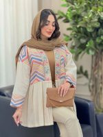مانتو پیله دار شکوفه کد 6238 - تصویر 5