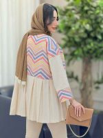 مانتو پیله دار شکوفه کد 6238 - تصویر 9