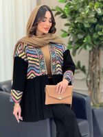 مانتو پیله دار شکوفه کد 6238 - تصویر 2