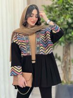 مانتو پیله دار شکوفه کد 6238 - تصویر 4