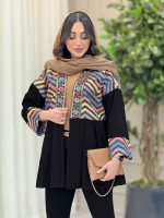 مانتو پیله دار شکوفه کد 6238 - تصویر 8