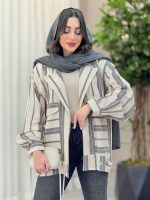 مانتو راه راه پایین پاگن کد 6220 - تصویر 4