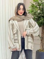 مانتو راه راه پایین پاگن کد 6220 - تصویر 10
