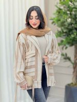 مانتو راه راه پایین پاگن کد 6220 - تصویر 14