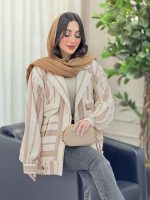 مانتو راه راه پایین پاگن کد 6220 - تصویر 3