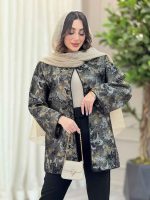مانتو طرح دار الینا کد 6168 - تصویر 2
