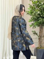 مانتو طرح دار الینا کد 6168 - تصویر 8