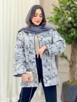 مانتو طرح دار الینا کد 6168