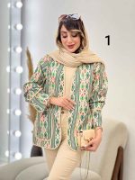 مانتو طرح دار ترلان کد 6241 - تصویر 21
