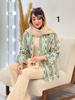 مانتو طرح دار ترلان کد 6241 - تصویر 6