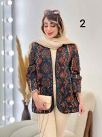 مانتو طرح دار ترلان کد 6241 - تصویر 13