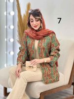 مانتو طرح دار ترلان کد 6241 - تصویر 4