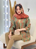 مانتو طرح دار توسکا کد 6332 - تصویر 22