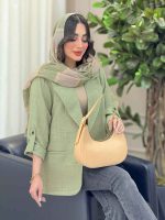 مانتو دو دکمه فرانک کد 6237 - تصویر 21