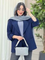 مانتو دو دکمه فرانک کد 6237 - تصویر 15
