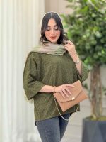 شومیز جلو بسته طرح لوزی کد 6244 - تصویر 6