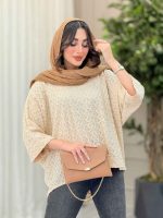 شومیز جلو بسته طرح لوزی کد 6244 - تصویر 13