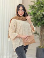 شومیز جلو بسته طرح لوزی کد 6244 - تصویر 3