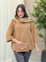 شومیز جلو بسته طرح لوزی کد 6244 - تصویر 2