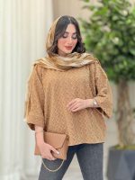 شومیز جلو بسته طرح لوزی کد 6244 - تصویر 11