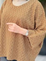شومیز جلو بسته طرح لوزی کد 6244 - تصویر 7