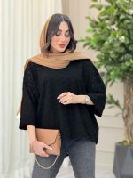 شومیز جلو بسته طرح لوزی کد 6244 - تصویر 16
