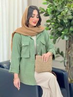 شومیز آستین پاگن تارا کد 6251 - تصویر 11