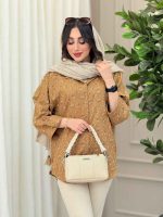 شومیز آستین پاگن شبنم کد 6274 - تصویر 7