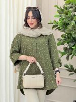 شومیز جلو دکمه نسترن کد 6281 - تصویر 6