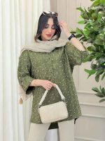 شومیز جلو دکمه نسترن کد 6281 - تصویر 10