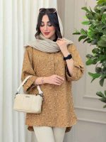 شومیز جلو دکمه نسترن کد 6281 - تصویر 13