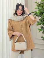 شومیز جلو دکمه نسترن کد 6281 - تصویر 3