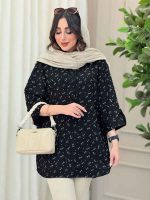 شومیز جلو دکمه نسترن کد 6281 - تصویر 4