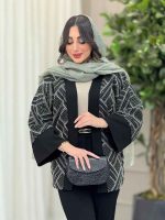 مانتو پولک دوزی زمرد کد 6278