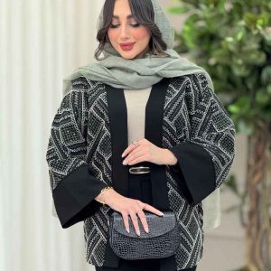 مانتو پولک دوزی زمرد کد 6278